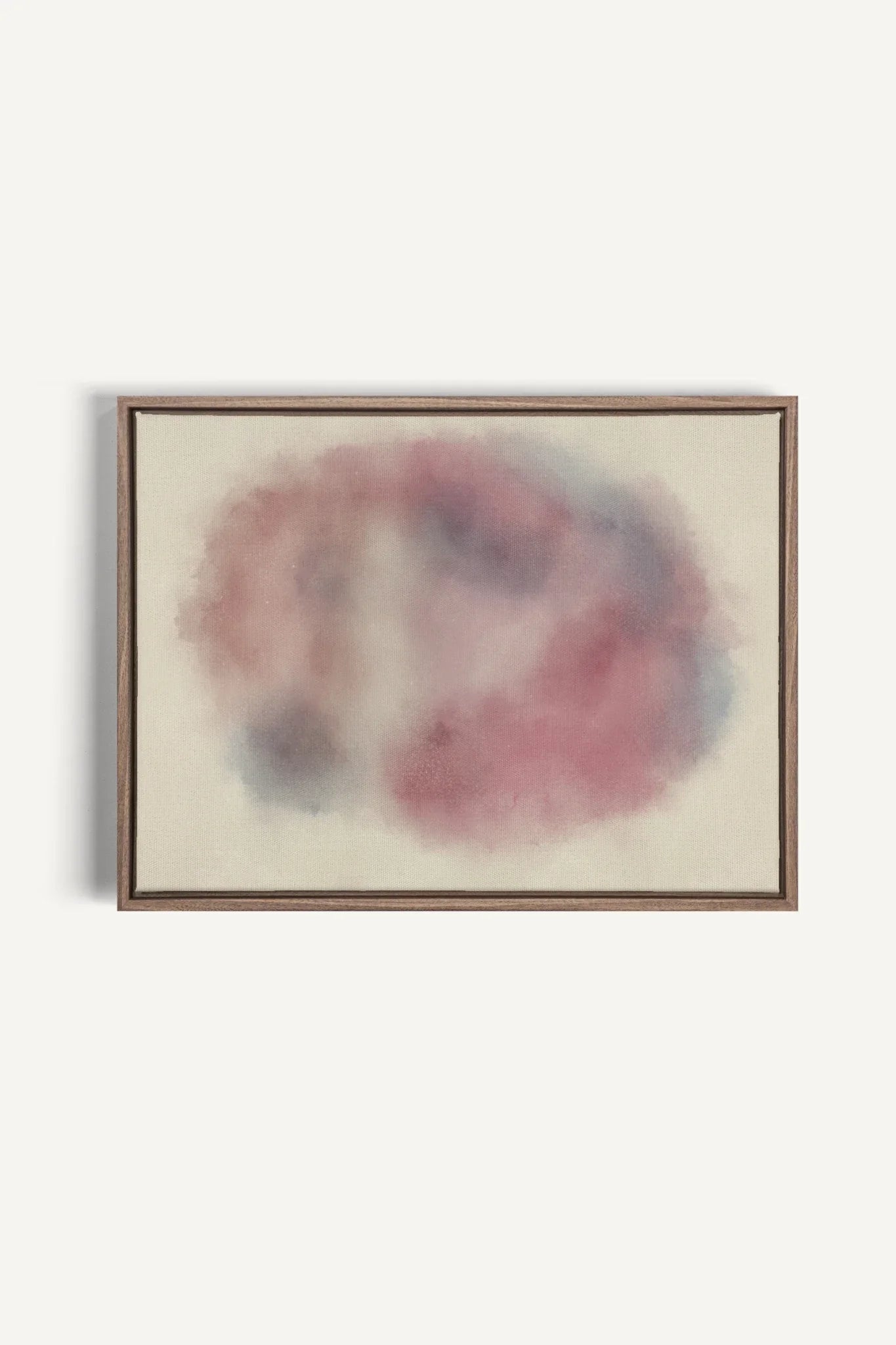 OLEKA CANVAS - PASTEL CLOUD, Oeuvre sur toile étirée, encadré Brun Chêne