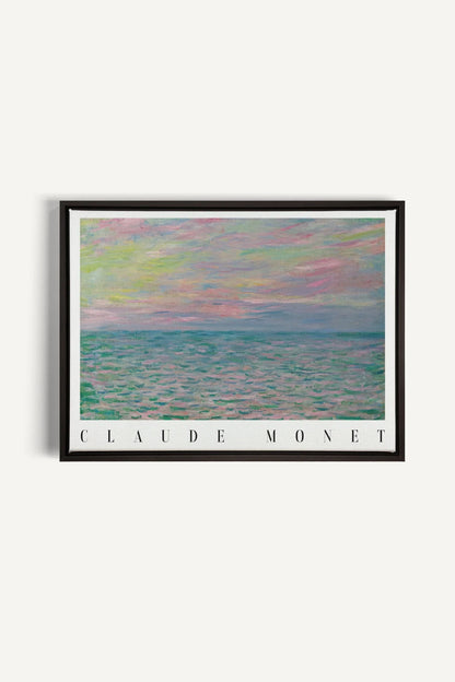 PASTEL WATERS, Oeuvre sur toile étirée, encadré Noir