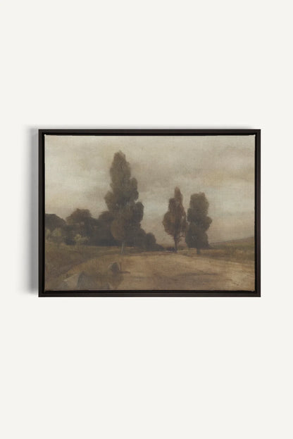OLEKA CANVAS - PASTURE, Oeuvre sur toile étirée, encadré Noir