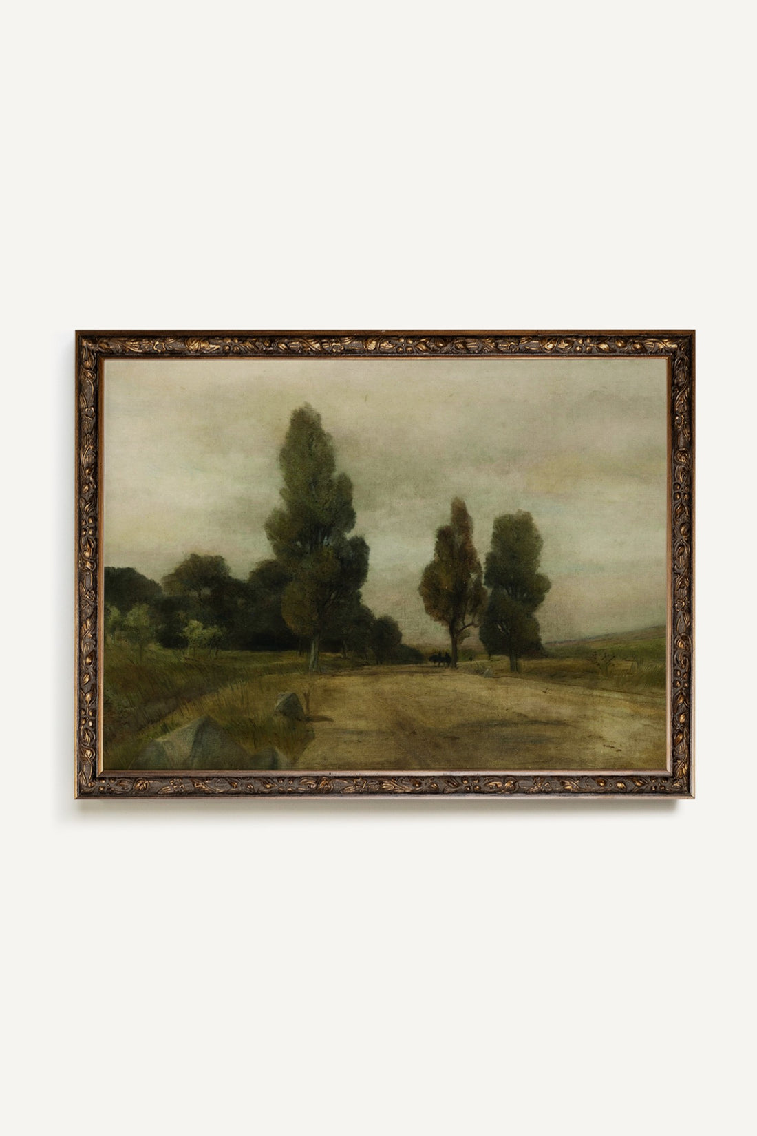 Pasture, Oeuvre sur toile rigide, encadré Vintage Bronze