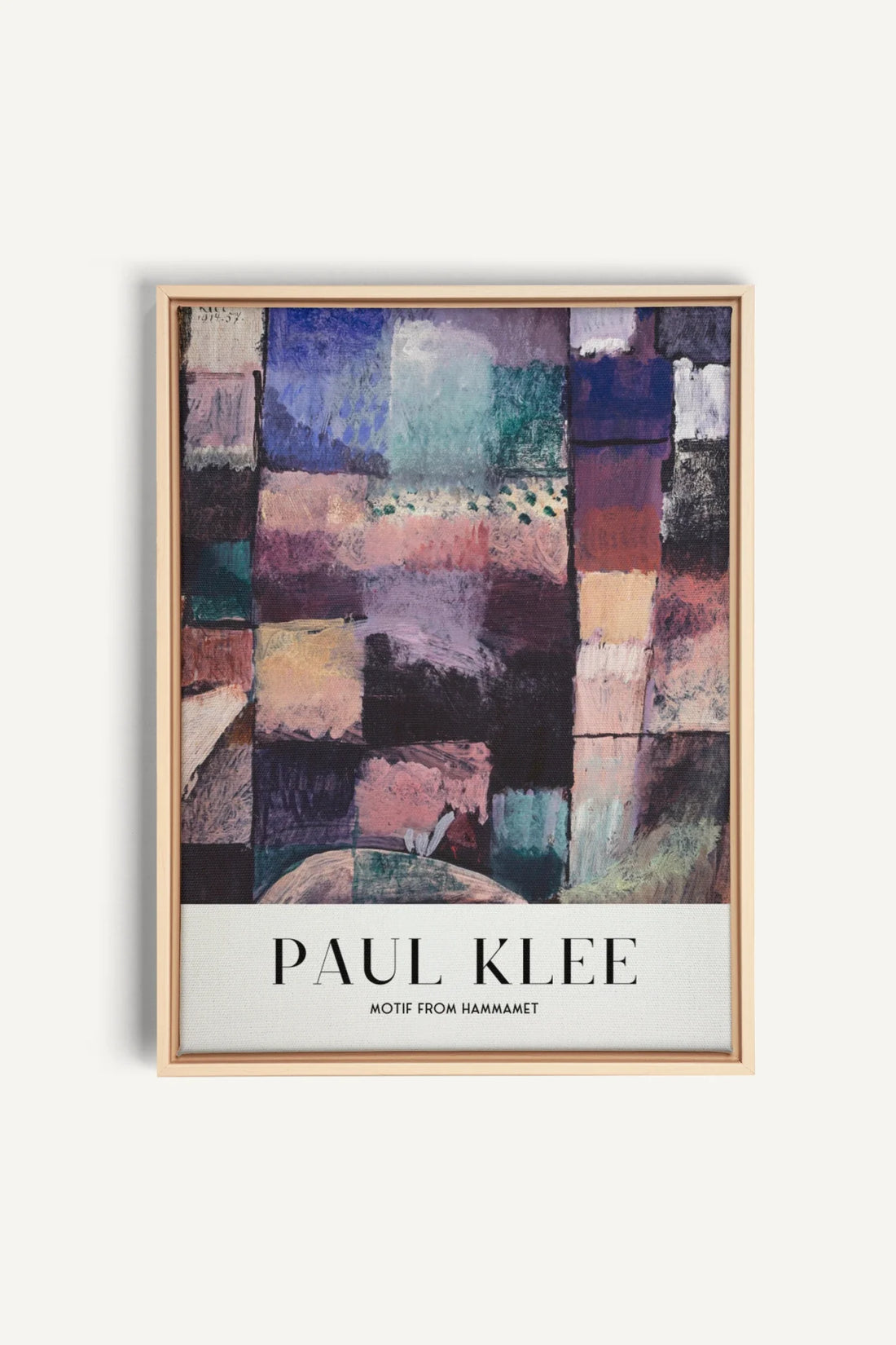 PAUL KLEE I, Oeuvre sur toile étirée, encadré Naturel Clair