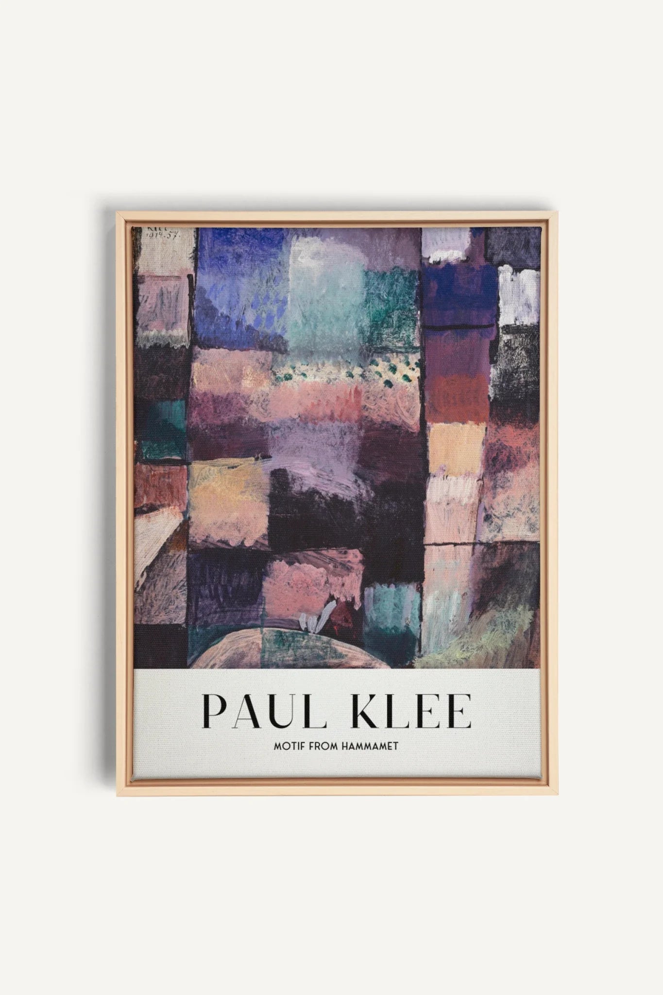 PAUL KLEE I, Oeuvre sur toile étirée, encadré Naturel Clair