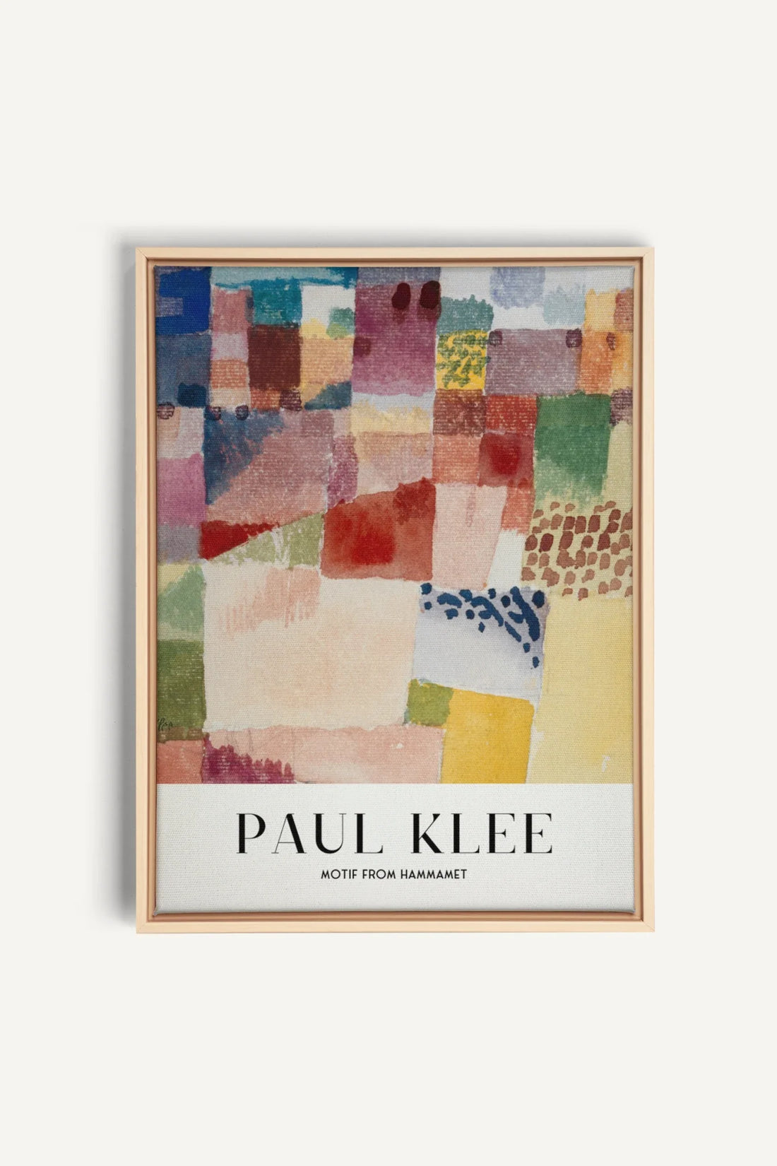 PAUL KLEE II, Oeuvre sur toile étirée, encadré Naturel Clair