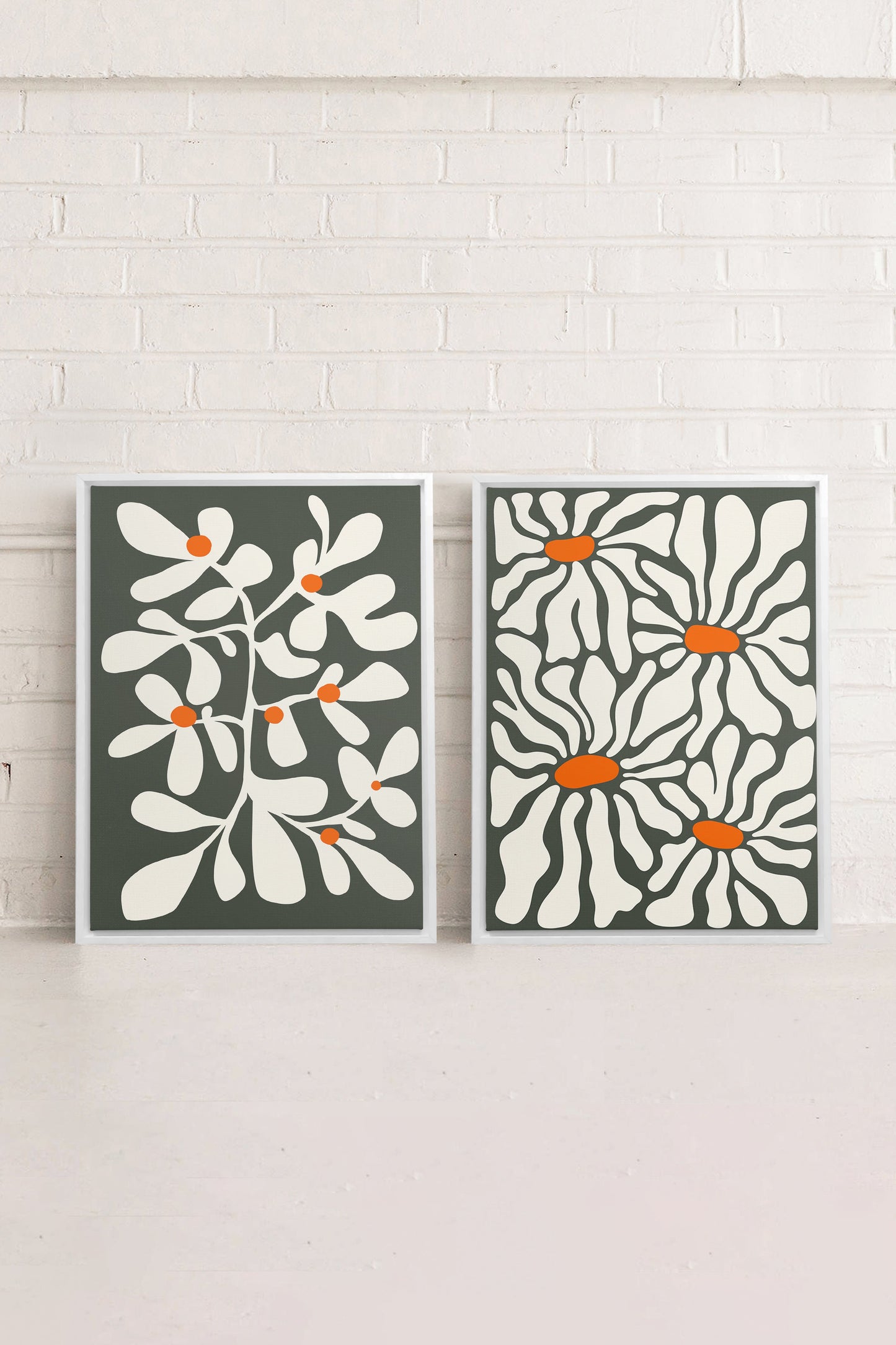 PÉTALES EN FUSION (2 Works on stretched canvas)