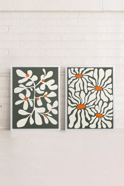 PÉTALES EN FUSION (2 Works on stretched canvas)