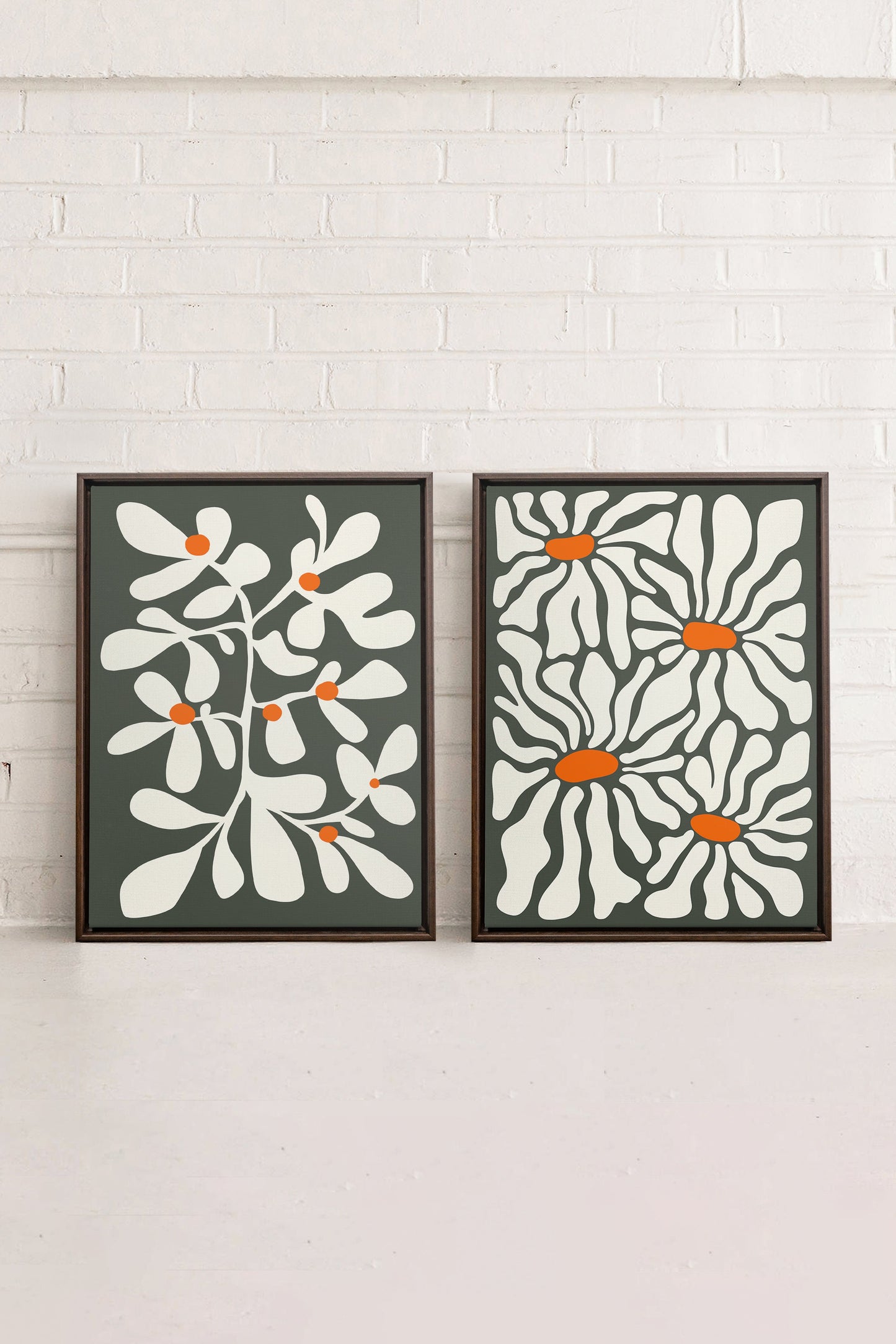 PÉTALES EN FUSION (2 Works on stretched canvas)