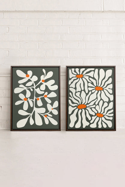 PÉTALES EN FUSION (2 Works on stretched canvas)