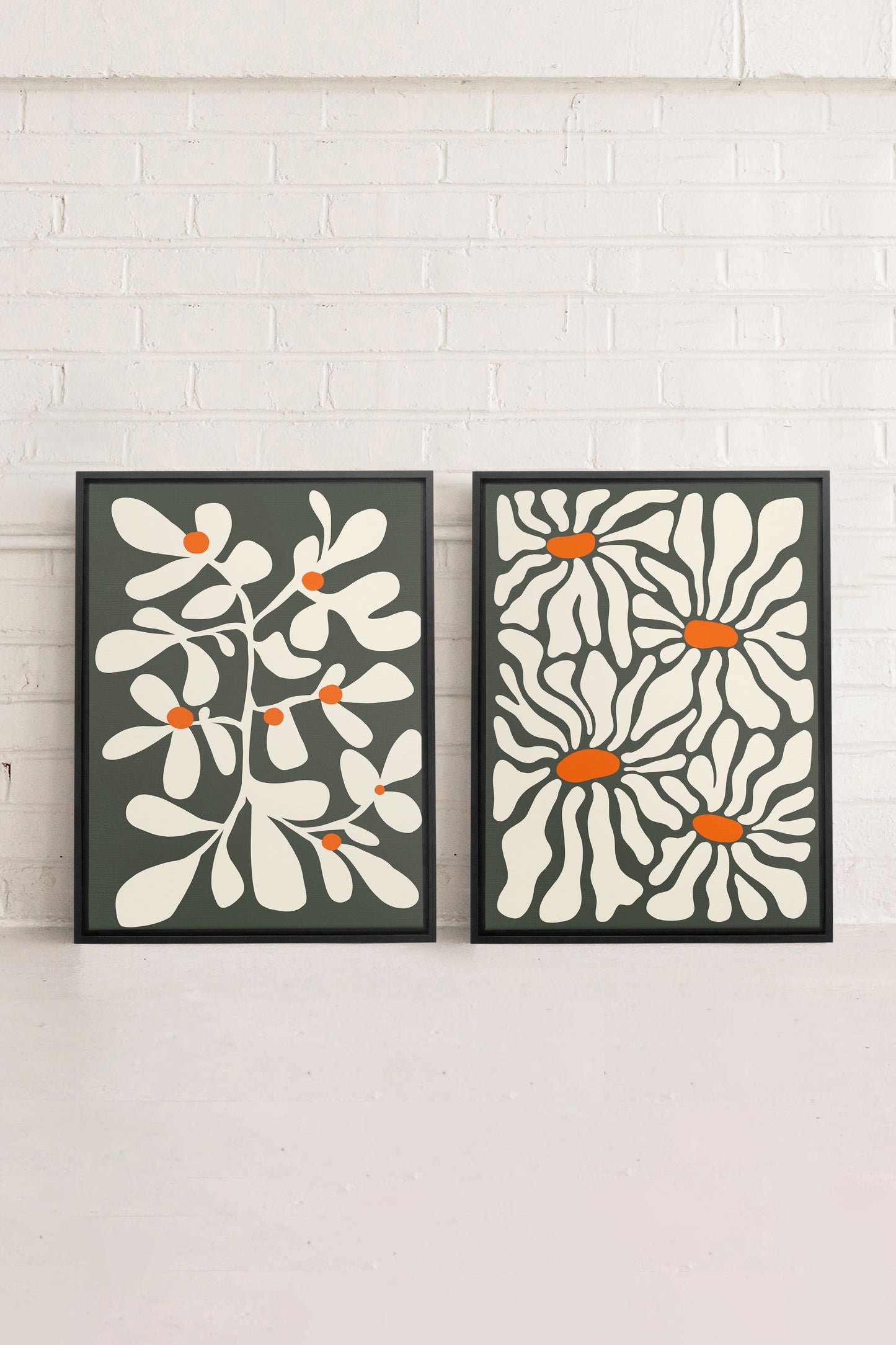 PÉTALES EN FUSION (2 Works on stretched canvas)