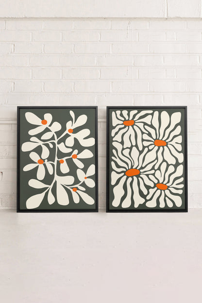 PÉTALES EN FUSION (2 Works on stretched canvas)