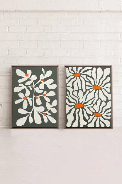 PÉTALES EN FUSION (2 Works on stretched canvas)