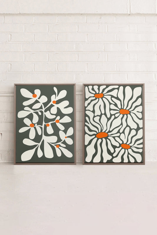 PÉTALES EN FUSION (2 Works on stretched canvas)