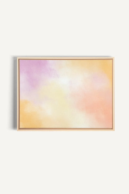 OLEKA CANVAS - POWDERED GLOW, Oeuvre sur toile étirée, encadré Naturel Clair
