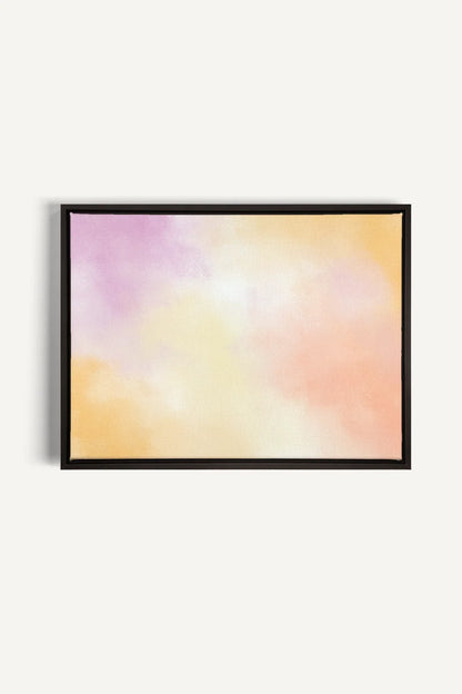 OLEKA CANVAS - POWDERED GLOW, Oeuvre sur toile étirée, encadré Noir