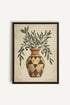 OLEKA CANVAS - PROVENCE GRACE, Oeuvre sur toile étirée, encadré Brun Noyer