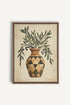 OLEKA CANVAS - PROVENCE GRACE, Oeuvre sur toile étirée, encadré Brun Chêne