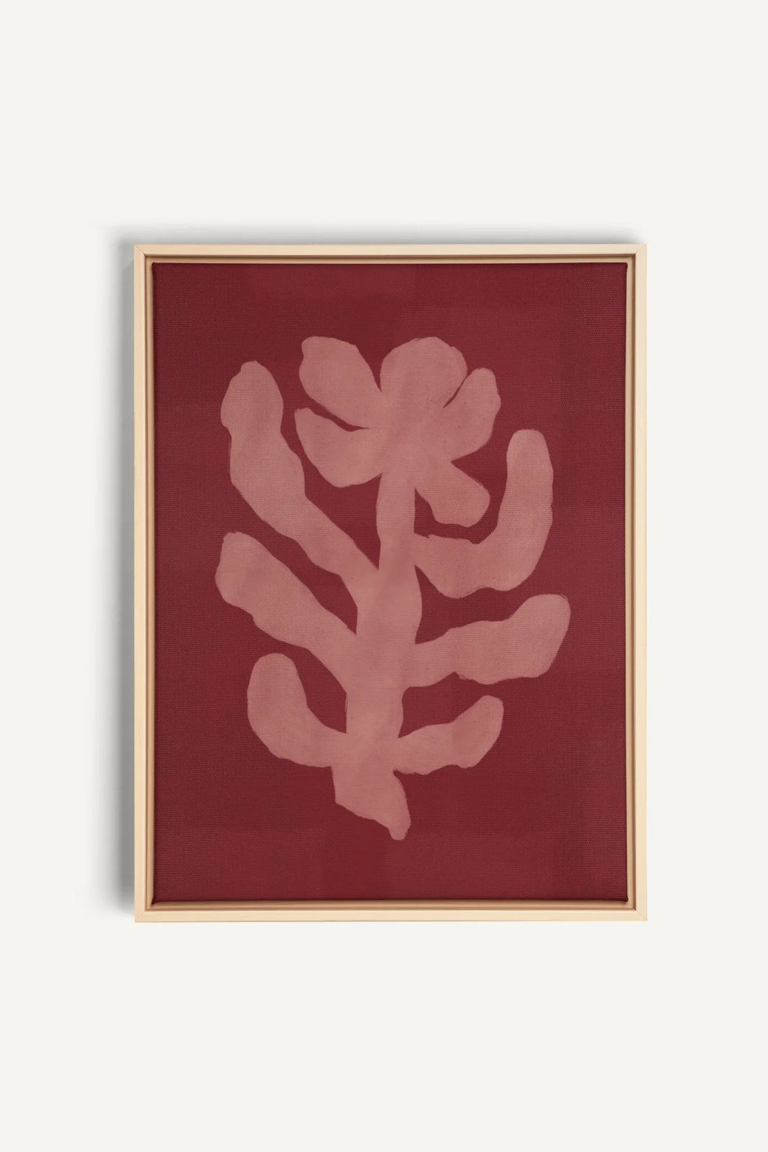 RED CHERRY, Artwork on stretched canvas, framed Natural Light