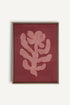 OLEKA CANVAS - RED CHERRY, Oeuvre sur toile étirée, encadré Brun Chêne