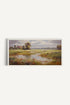 OLEKA CANVAS - Red Oasis, Oeuvre sur toile étirée, encadré Blanc