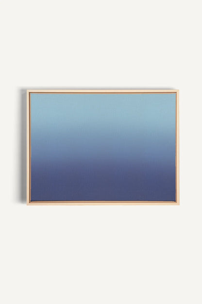 OLEKA CANVAS - REFLET NOCTURNE, Oeuvre sur toile étirée, encadré Naturel Clair