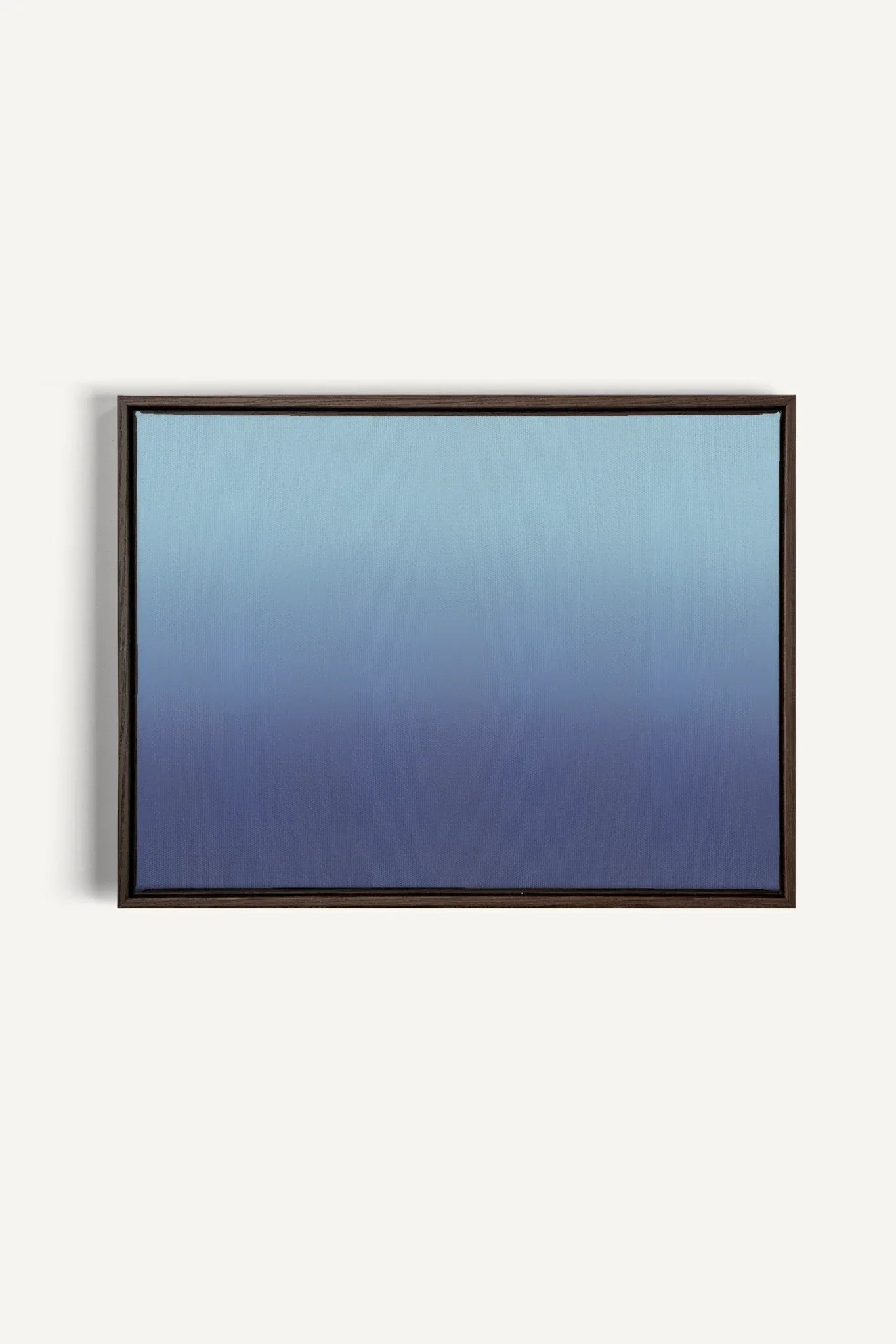 OLEKA CANVAS - REFLET NOCTURNE, Oeuvre sur toile étirée, encadré Brun Noyer