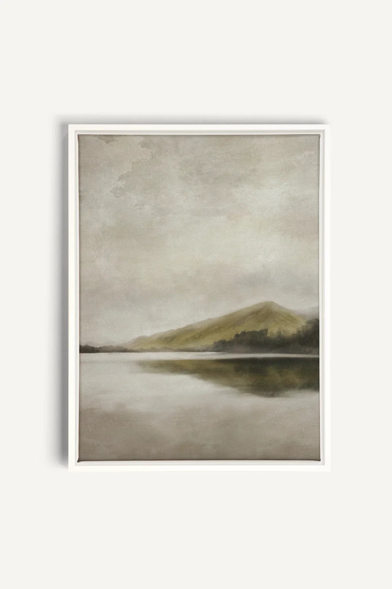 OLEKA CANVAS - REFLETS, Oeuvre sur toile étirée, encadré Blanc