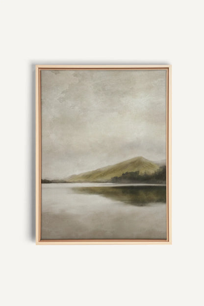 REFLETS, Oeuvre sur toile étirée, encadré Naturel Clair