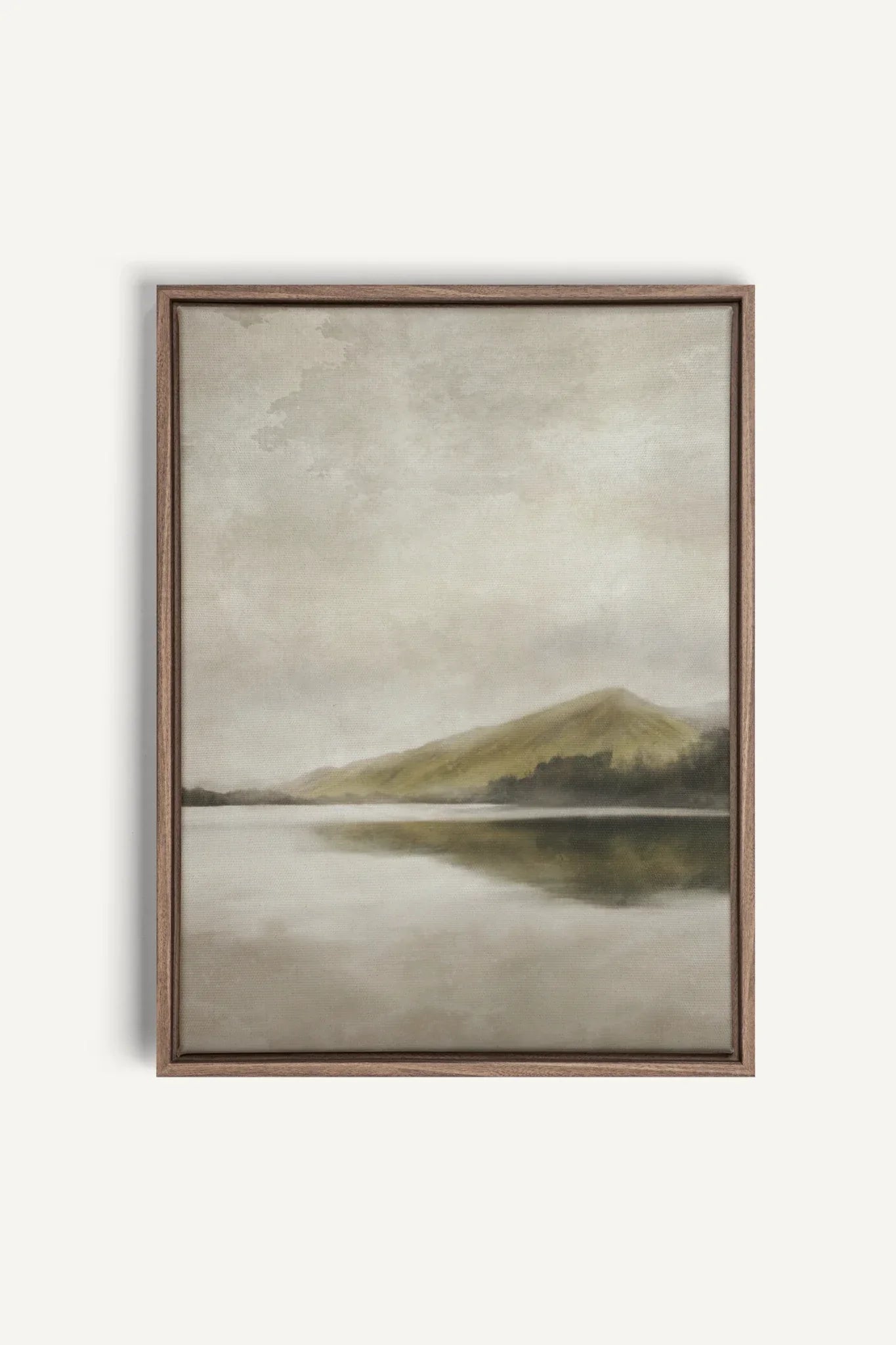 OLEKA CANVAS - REFLETS, Oeuvre sur toile étirée, encadré Brun Chêne