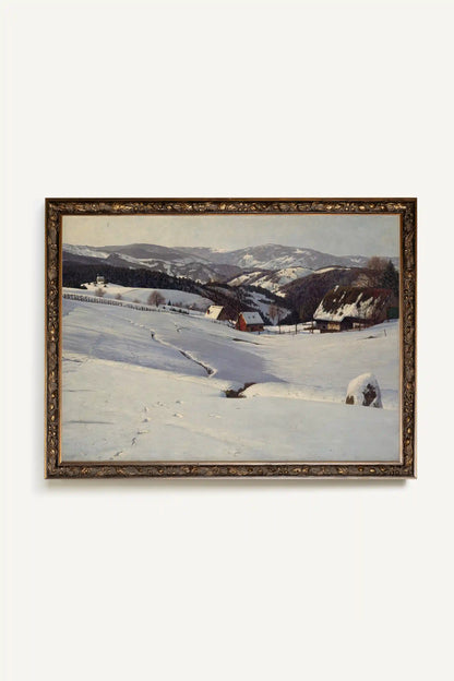 REFLETS DU FROID, Work on canvas, framed Vintage Bronze