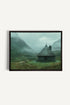 OLEKA CANVAS - REFUGE DU GARDIEN, Oeuvre sur toile étirée, encadré Noir