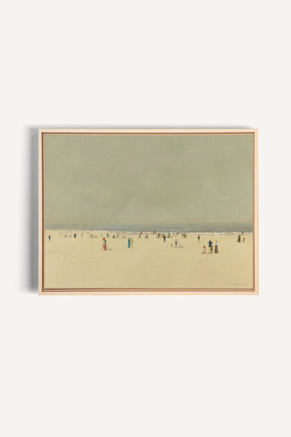 RÊVE DE RIVAGE, Oeuvre sur toile étirée, encadré Naturel Clair