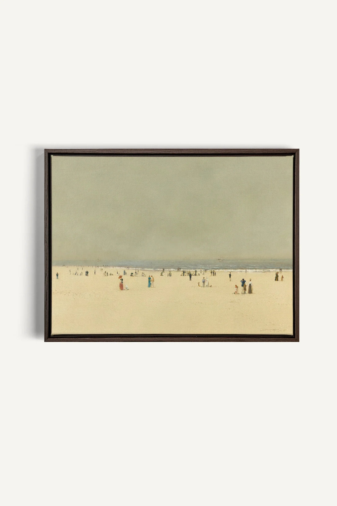 RÊVE DE RIVAGE, Oeuvre sur toile étirée, encadré Brun Noyer