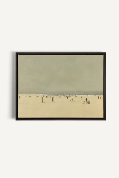 RÊVE DE RIVAGE, Oeuvre sur toile étirée, encadré Noir