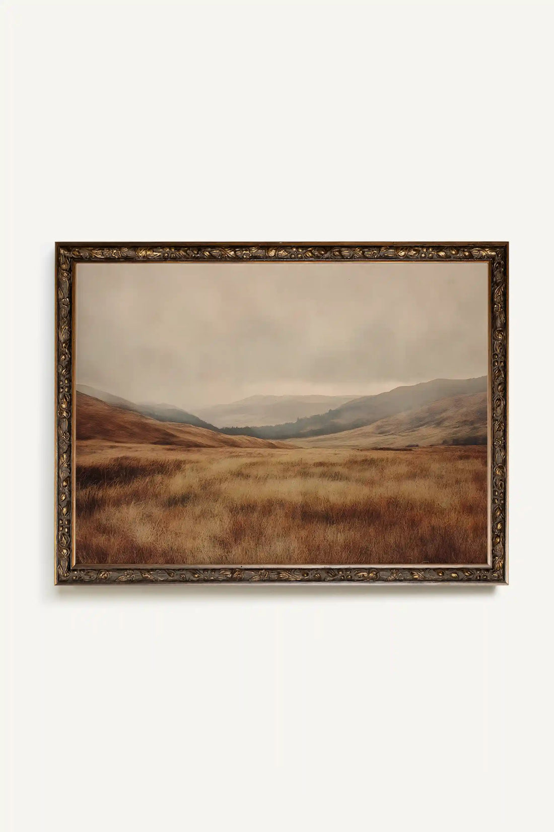 RÊVE DE TERRE, Oeuvre sur toile rigide, encadré Vintage Bronze