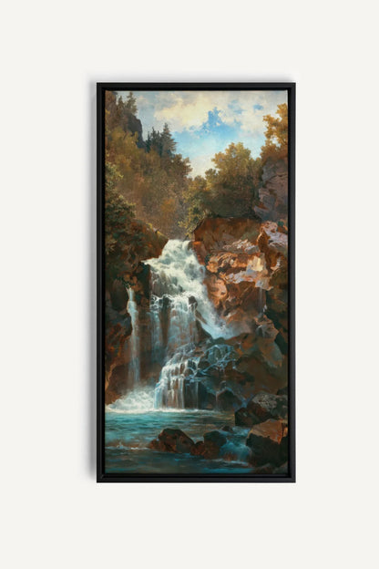 RIVERFIRE, Oeuvre sur toile étirée, encadré Noir