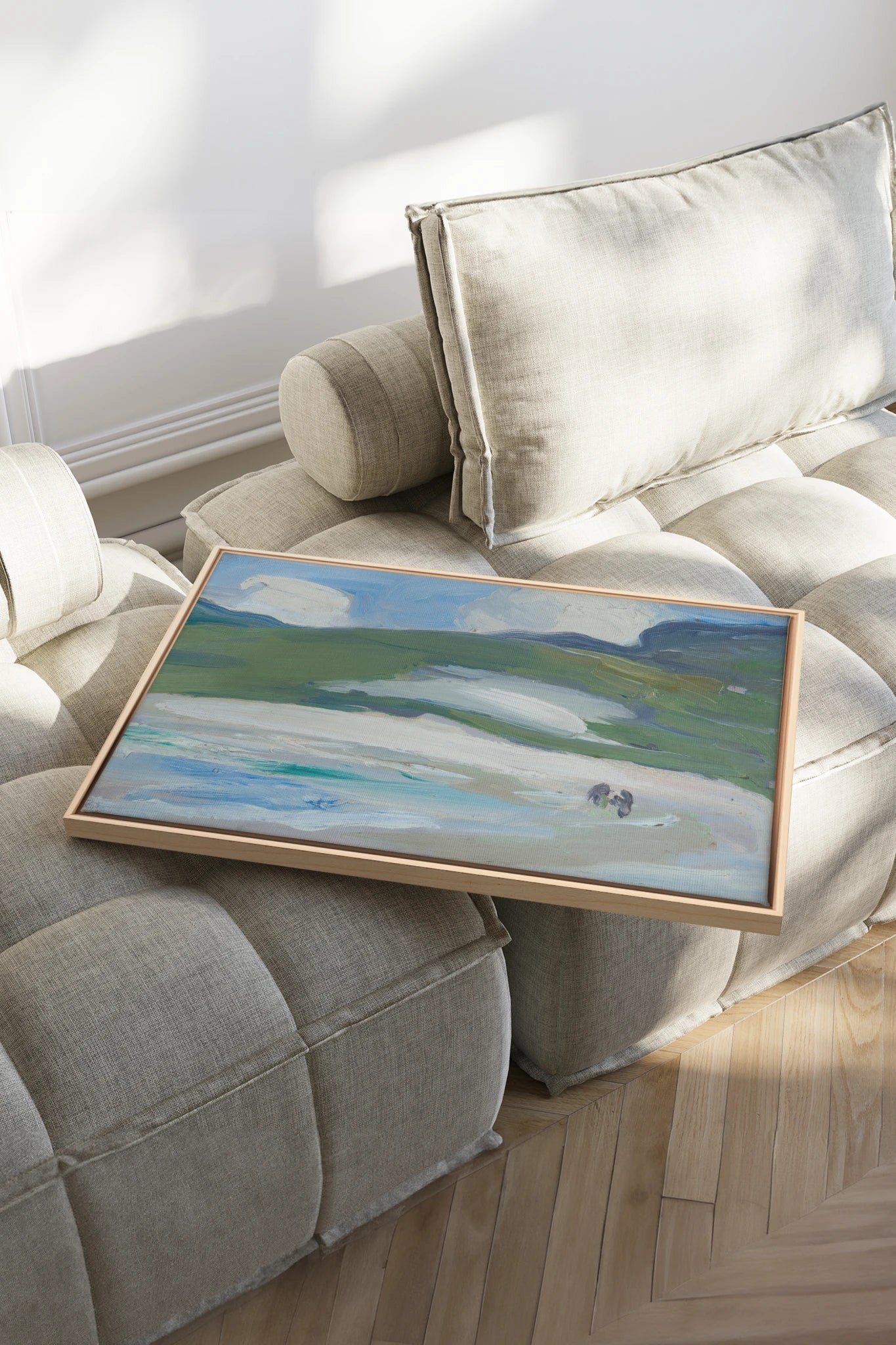 RIVERLIGHT, Oeuvre sur toile étirée, encadré Naturel Clair