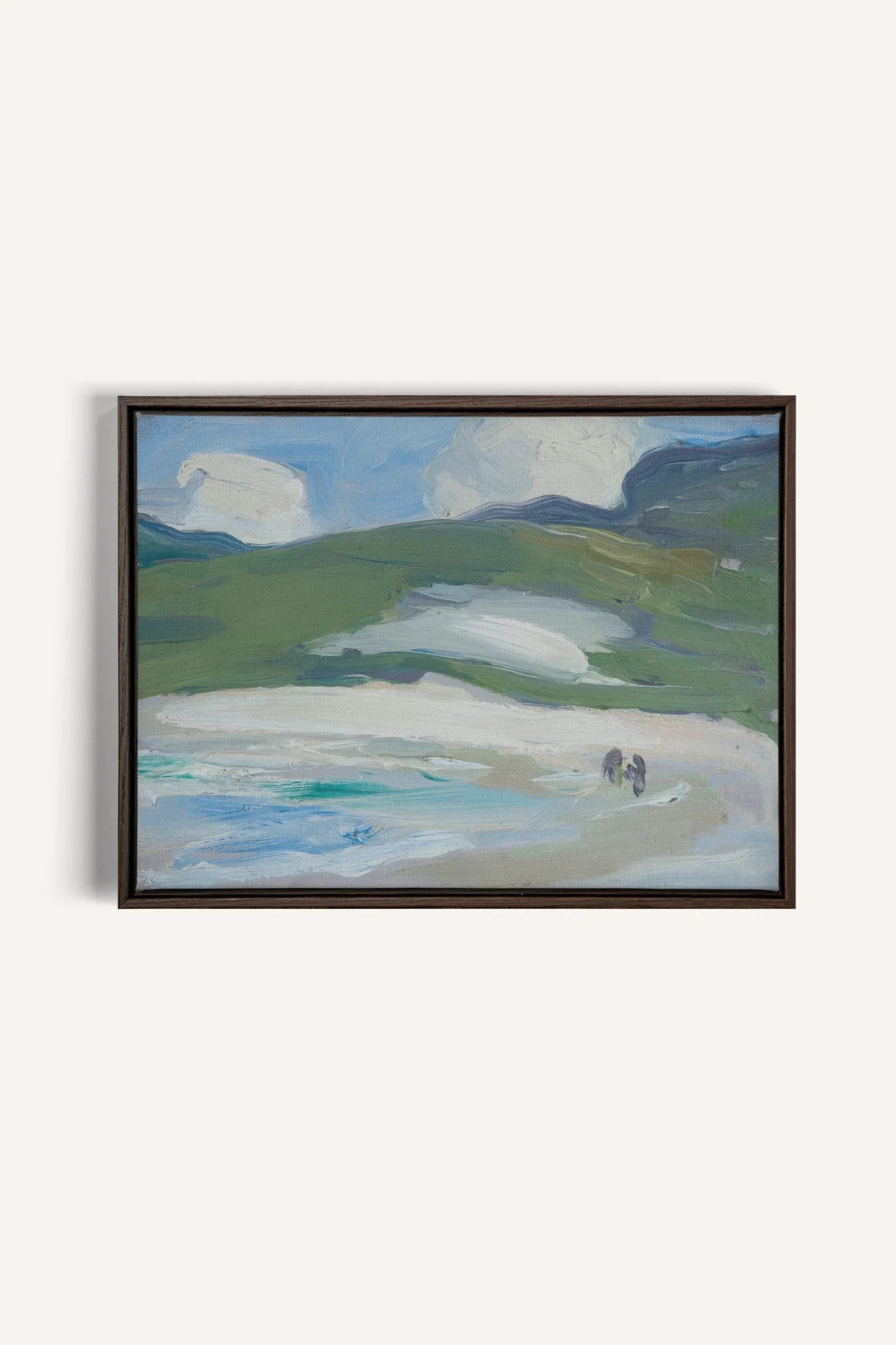 RIVERLIGHT, Oeuvre sur toile étirée, encadré Brun Noyer