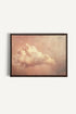 OLEKA CANVAS - ROSE MIST, Oeuvre sur toile étirée, encadré Brun Noyer