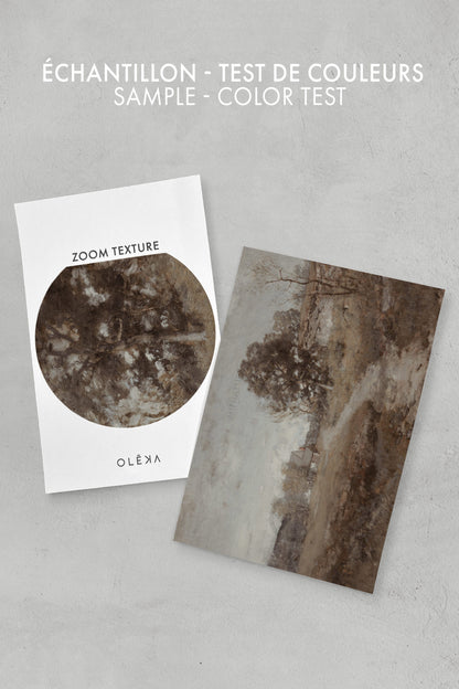 OLEKA CANVAS - RURAL LANDSCAPE, Oeuvre sur toile étirée, encadré Naturel Clair