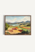OLEKA CANVAS - RUSTIC PALETTE, Oeuvre sur toile étirée, encadré Brun Chêne
