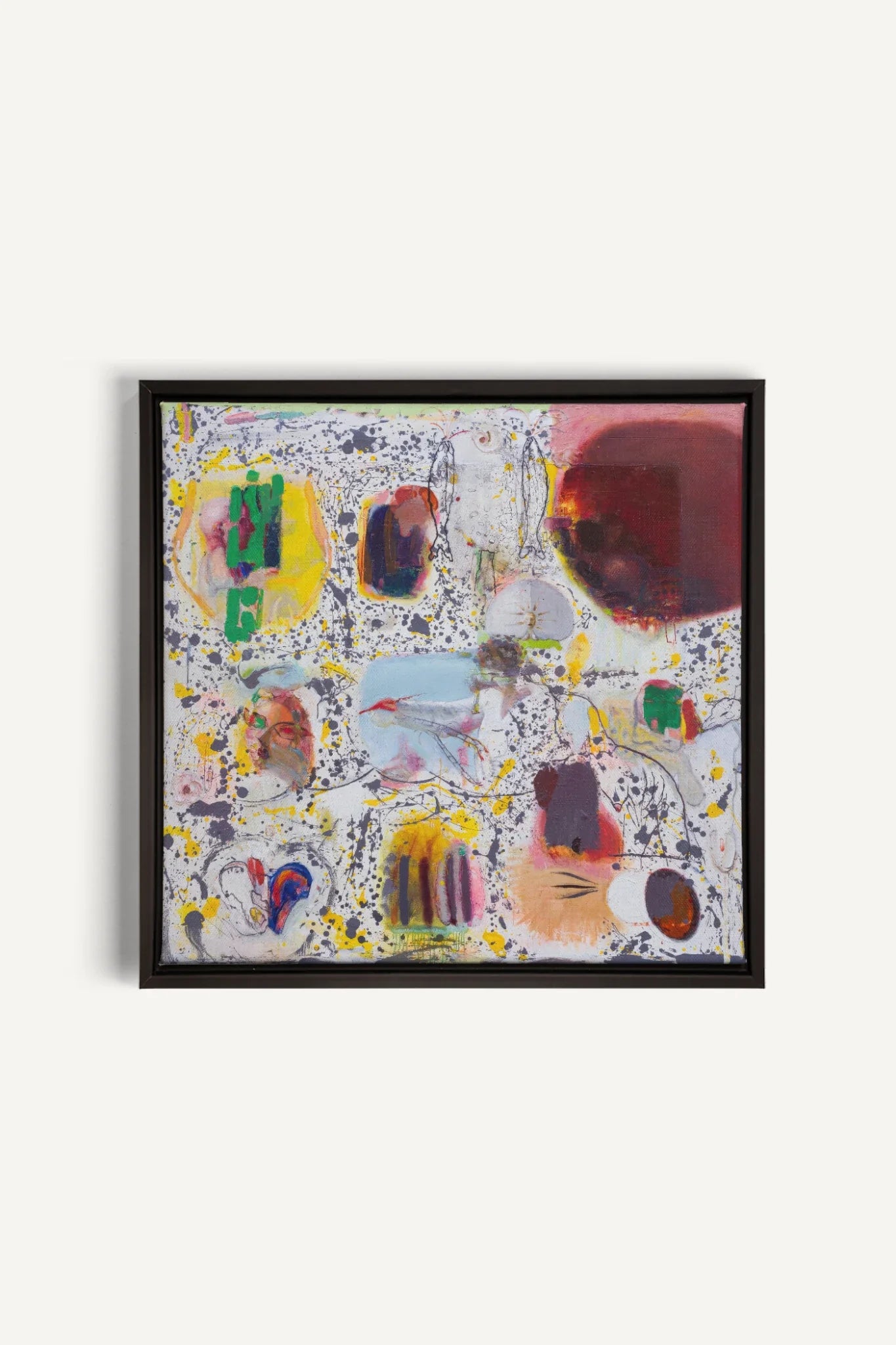RYTHME CHROMATIQUE, Artwork on stretched canvas, framed in black