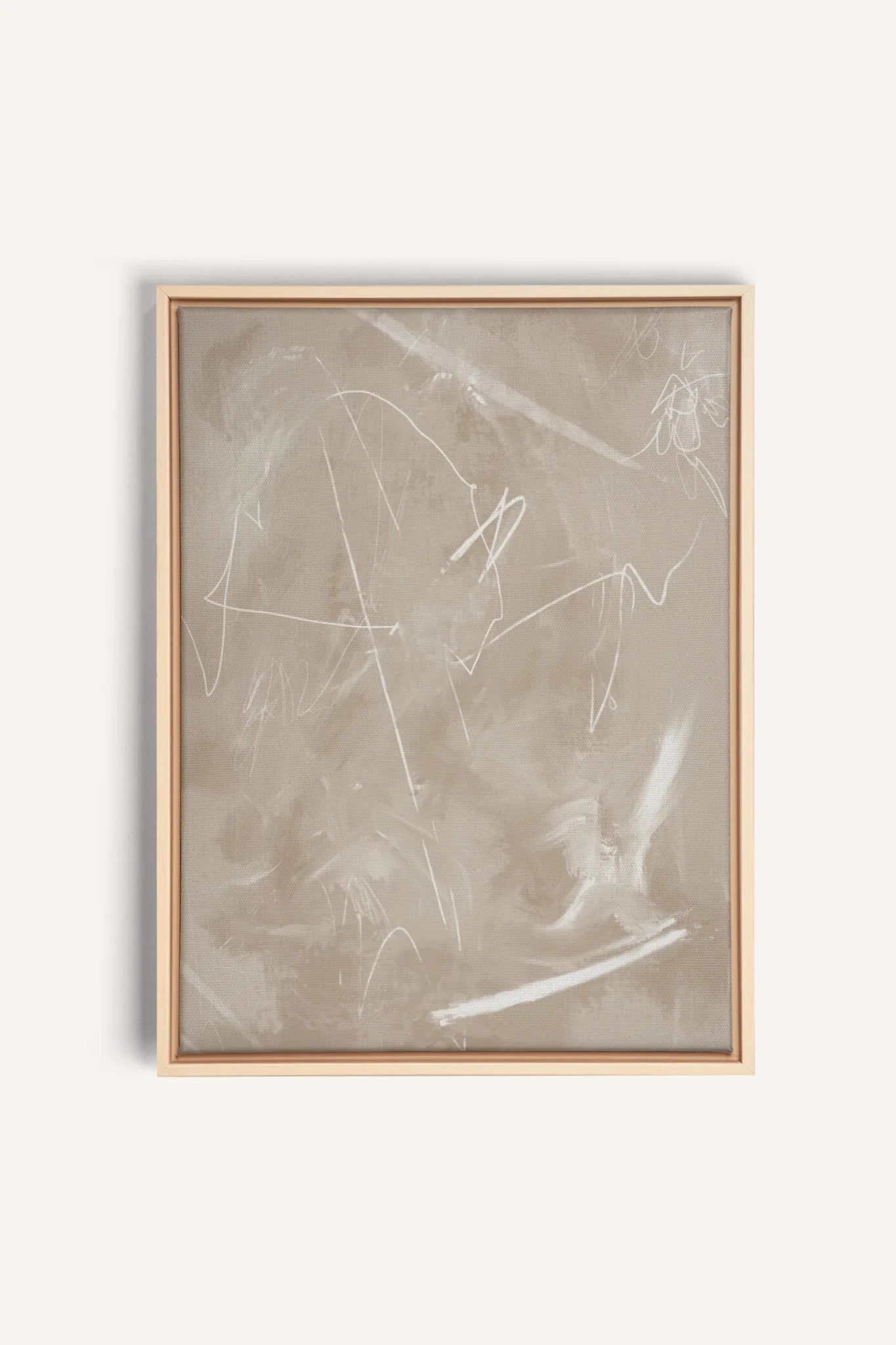SABLE ÉTOILÉ, Artwork on stretched canvas, framed Natural Light