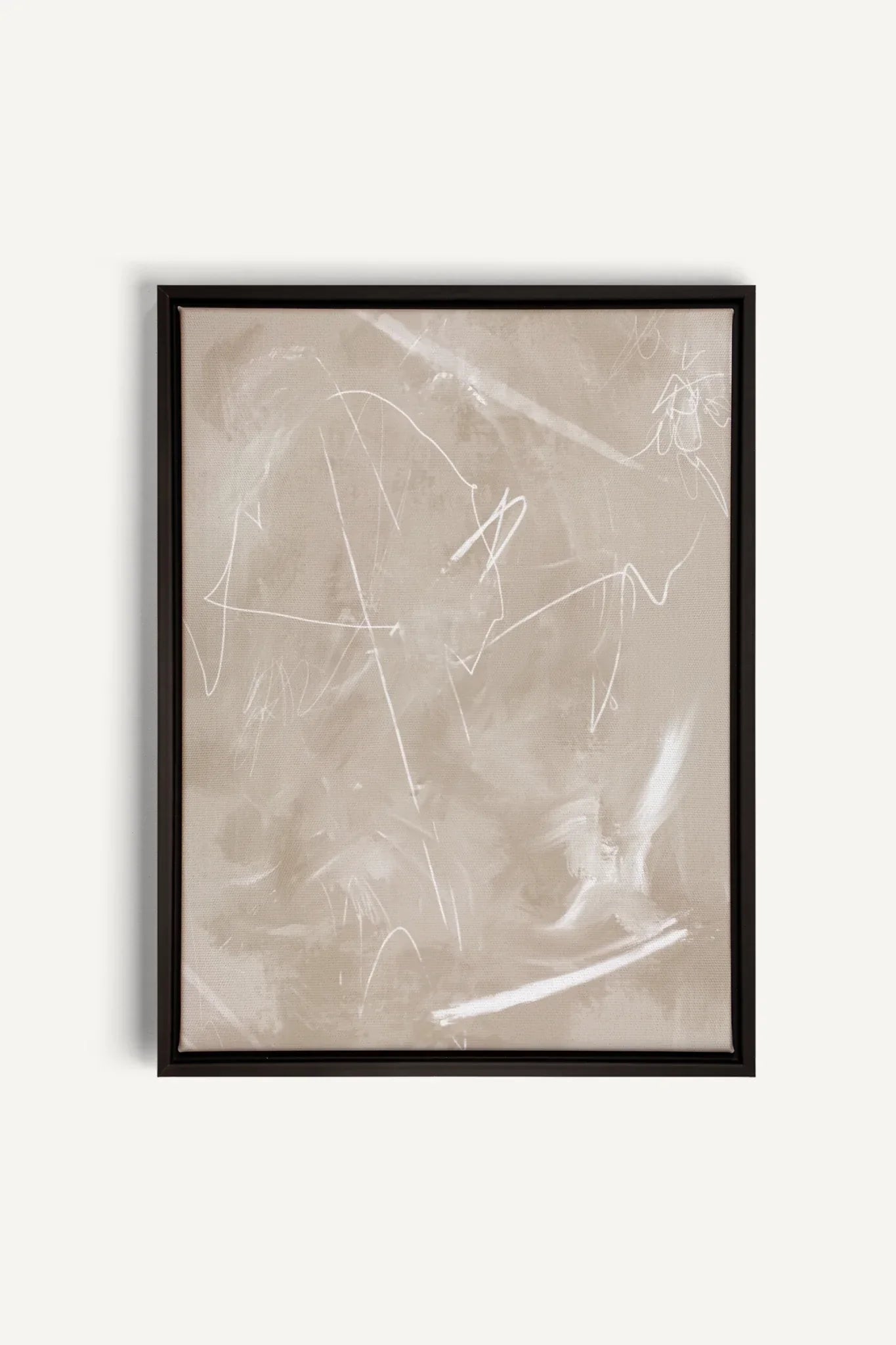 OLEKA CANVAS - SABLE ÉTOILÉ, Oeuvre sur toile étirée, encadré Noir