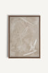 OLEKA CANVAS - SABLE ÉTOILÉ, Oeuvre sur toile étirée, encadré Brun Chêne
