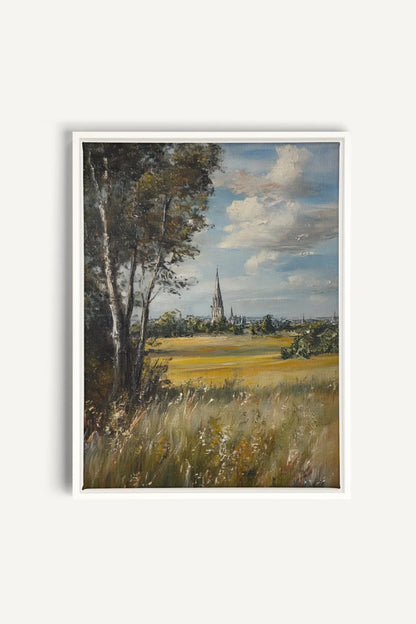 OLEKA CANVAS - SACRED MEADOWS, Oeuvre sur toile étirée, encadré Blanc