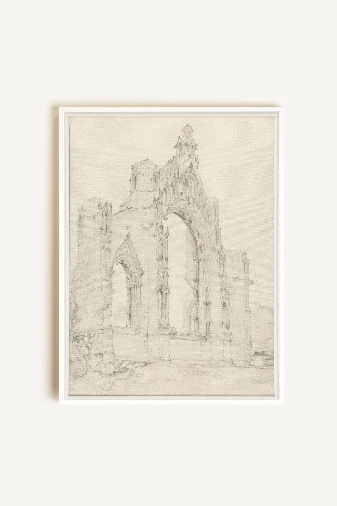 SACRED REMAINS, Oeuvre sur toile étirée, encadré Blanc