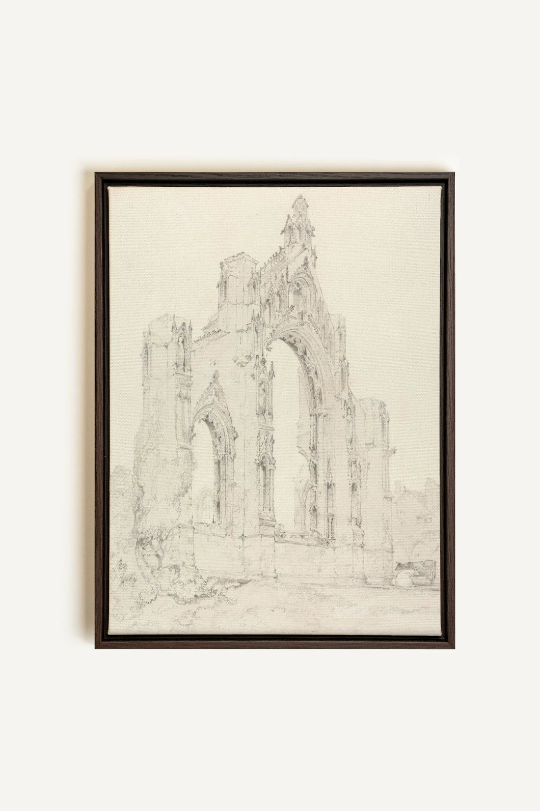 SACRED REMAINS, Oeuvre sur toile étirée, encadré Brun Noyer