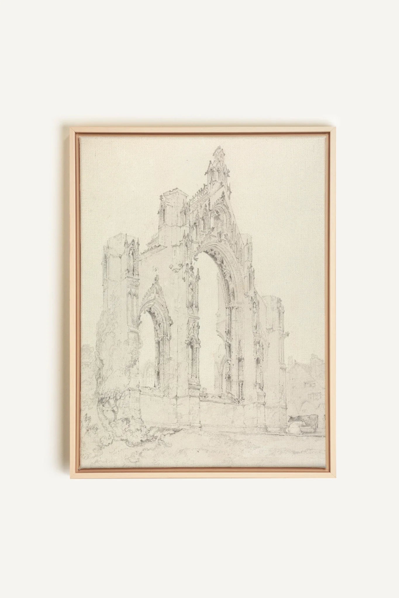 SACRED REMAINS, Oeuvre sur toile étirée, encadré Naturel Clair