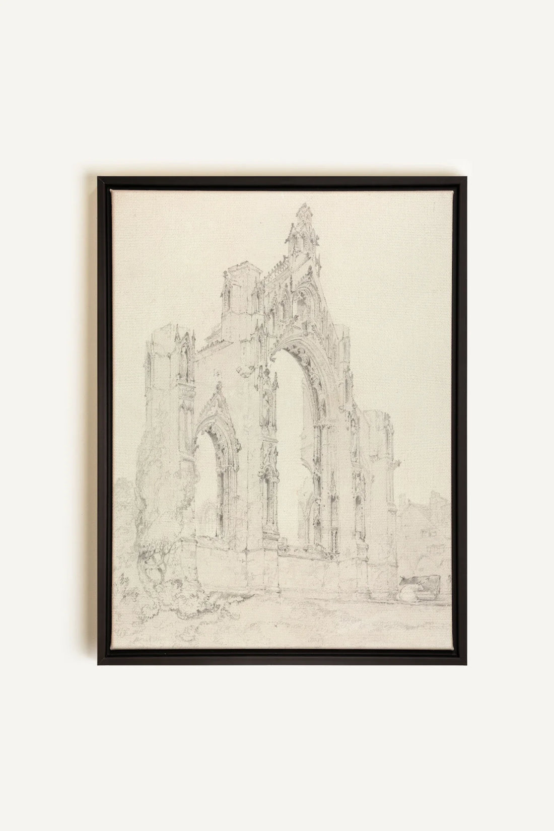 SACRED REMAINS, Oeuvre sur toile étirée, encadré Noir