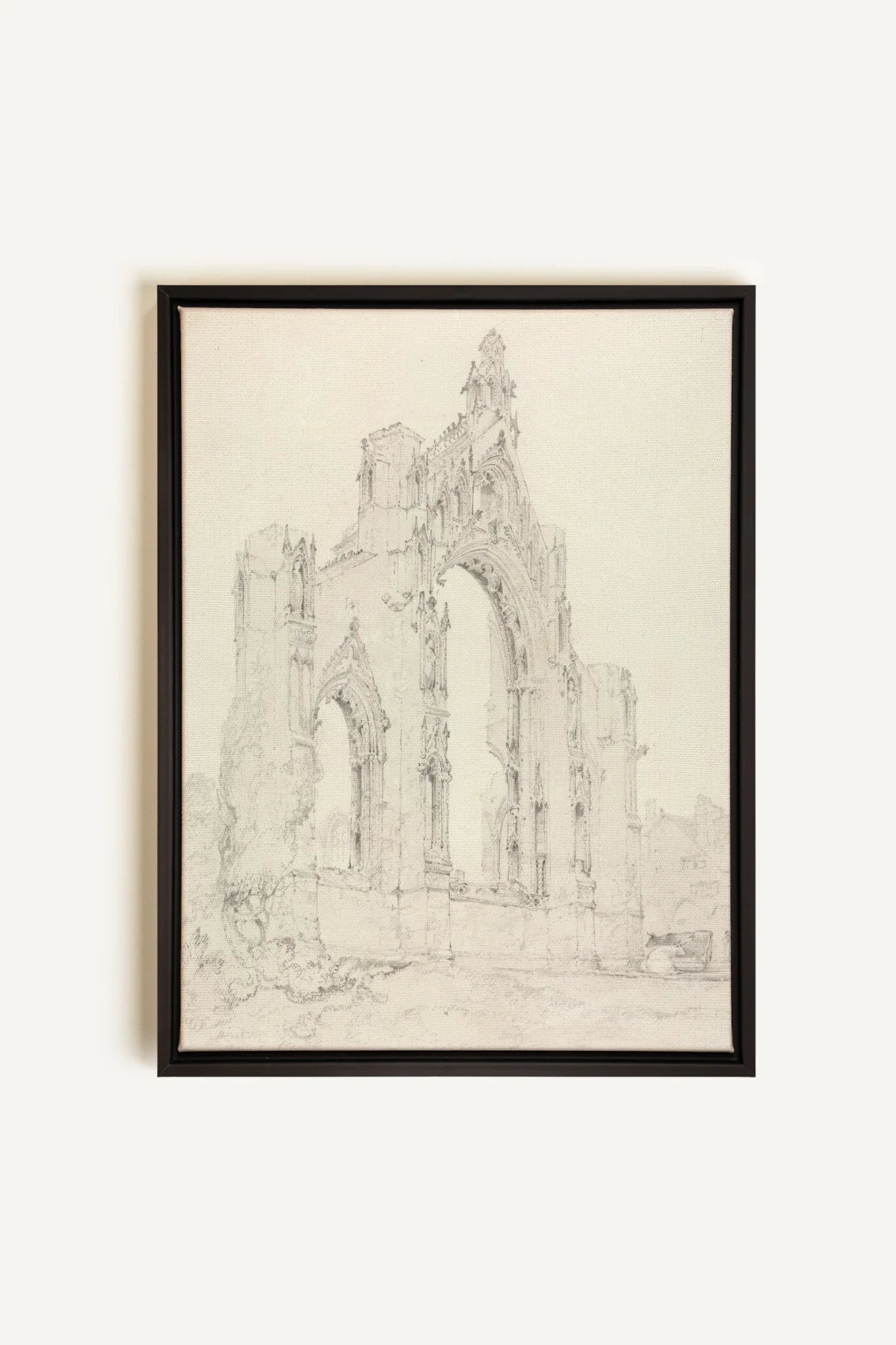 SACRED REMAINS, Oeuvre sur toile étirée, encadré Noir
