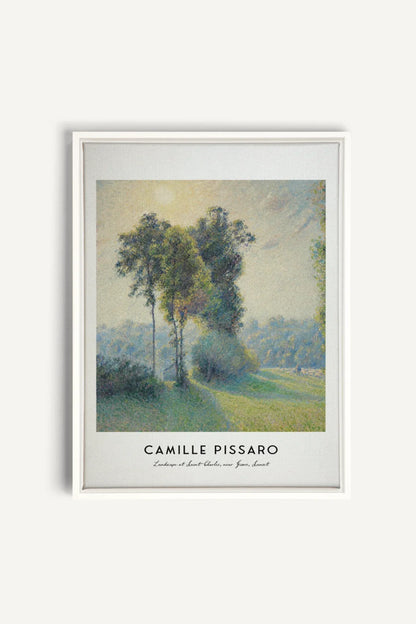 OLEKA CANVAS - SAINT-CHARLES, Oeuvre sur toile étirée, encadré Blanc
